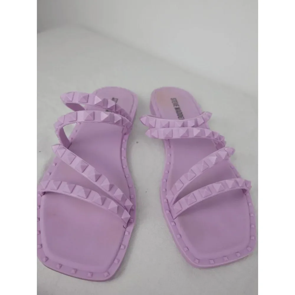 Steve Madden Women's Skyler-J Studded Jelly Lilac 7M - Picture 4 of 8